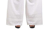 Women's White Coloured Palazzo Pants