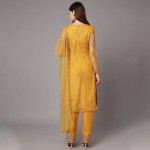 Yellow Unstitched Dress Material